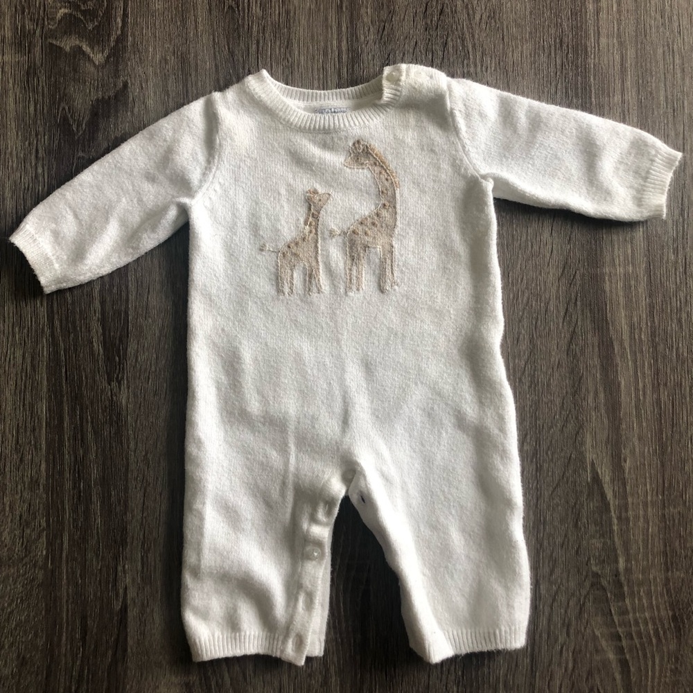 Janie and Jack Soft Romper. Size 0-3 months.